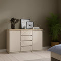 Buffet aux lignes contemporain marron