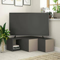 Meuble TV rustique gris fonce