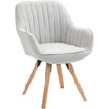 Chaise gris clair pivotant 60 x 58 x 83 cm