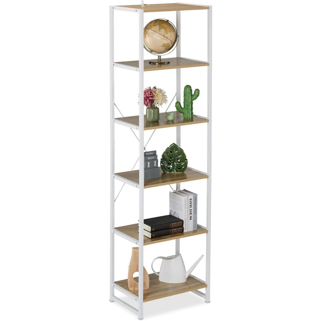 Bibliotheque gris clair 35 x 50 x 180 cm