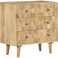 Commode marron 3 tiroirs vintage