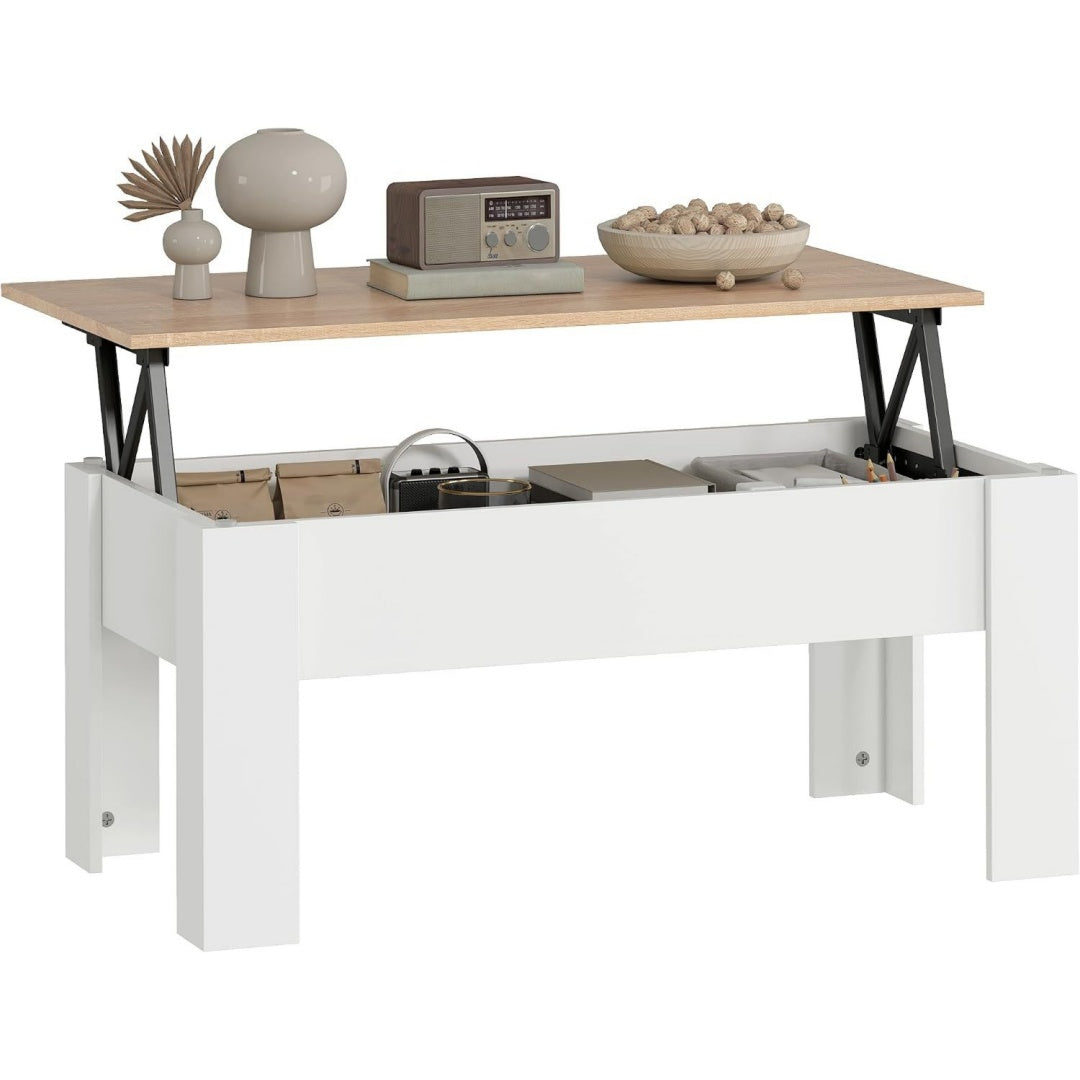 Moderne table basse gris clair 50 x 100 x 45 cm