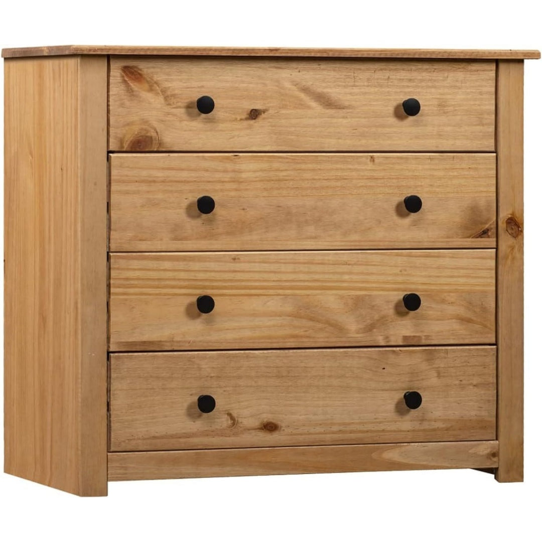 Design buffet 4 tiroirs marron