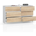 Coffre a tiroirs beige moderne
