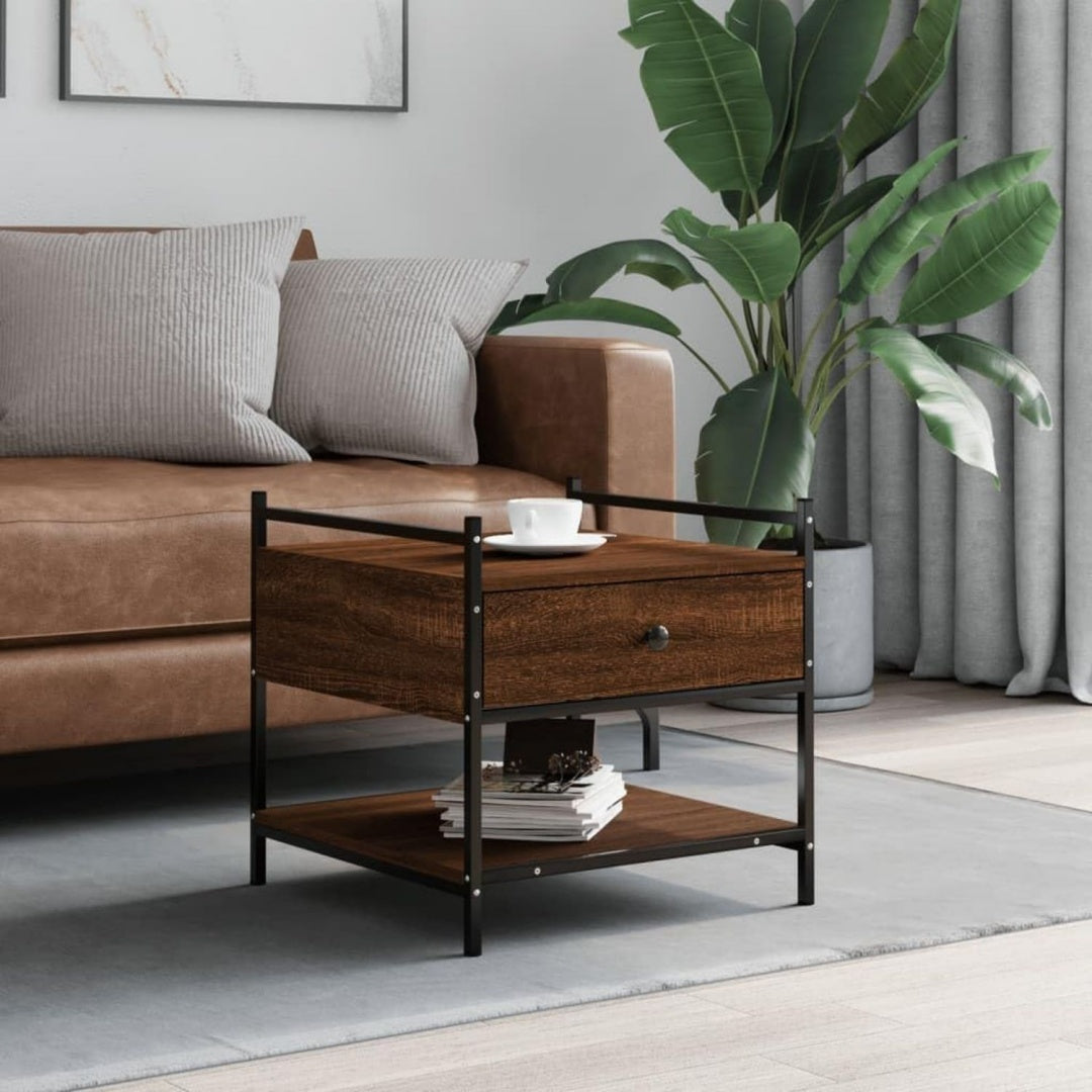 Table pratique basse gris 50 x 50 x 50 cm
