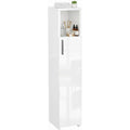 Colonne haute gris clair MDF 24 cm, rangement style contemporain