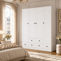 Armoire avec 4 portes gris clair