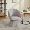 Fauteuil rembourre en tissu gris