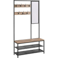 Gris portemanteau, metal style industriel 35 x 98 x 180 cm