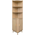 Style scandinave etagere d'angle marron 40 x 40 x 172 cm