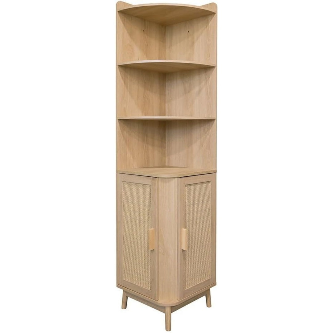 Style scandinave etagere d'angle marron 40 x 40 x 172 cm