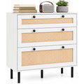 Commode beige 3 tiroirs boheme