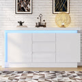 Buffet haut gris clair 72.00 x 35.0 x 140.0 cm