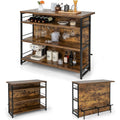 Table de salon marron 120 x 60 x 101 cm