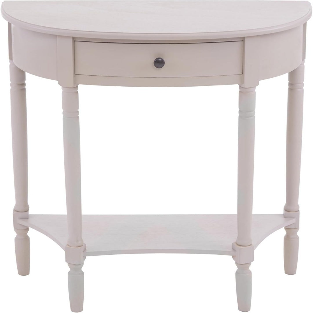 Grande table console gris clair