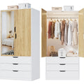 Grande armoire avec un eclairage LED integre et une fixation murale invisible